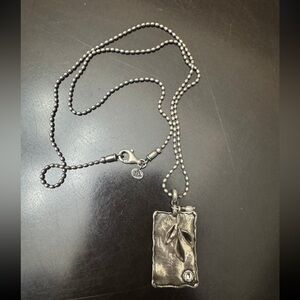 Silpada Sterling Silver
Crystal
Pearl "Leaf Sprig"
Necklace